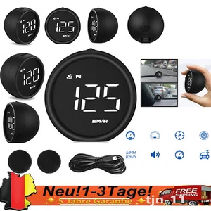 GPS HUD Digital Tachometer KMH Head Up Display Geschwindigkeitsmesser Universal - Bild 1 von 13