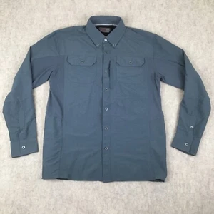 Wrangler Outdoors Button Down Shirt Mens Multicolor Solid Vented Utility LS M - Picture 1 of 12