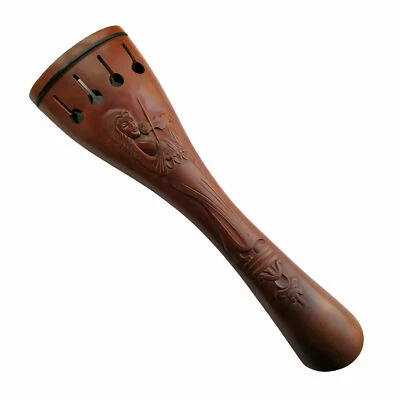 Antique Style Carving Cello Jujube Tailpiece fit 4/4 Size Carve Tailpiece - Image 1 of 2