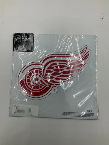 (QTY 2) NEW NHL Detroit Red Wings 8 Inch Outdoor Rated Magnet, HLAM11 Cover