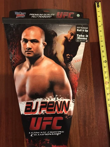 BJ Penn WinCraft MMA 17X40 Felt Pennant NEW UFC NWT Cover
