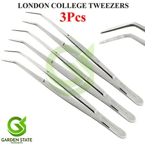 Pinzette Surgical London College X3 pinze per cotone e medicazione chirurgiche mediche - Foto 1 di 1