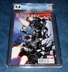 EDGE of SPIDER-VERSE #1 1:25 GREG LAND SPIDER-MAN NOIR variant CGC 9.8 2014 NM/M - Picture 1 of 2