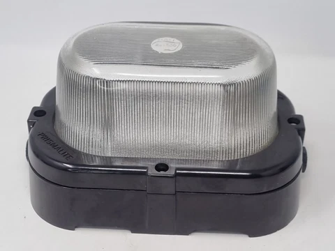 Vintage Bakelite Loblite Prismalite 150W Bulkhead Lamp ~ Requires Bulb Fitting Cover