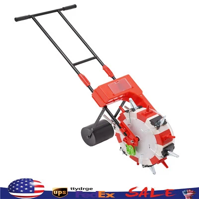 Precision Manual Seeder Garden Seed Planter Spreader Hand-Push Roller Seeder - Image 1 of 4