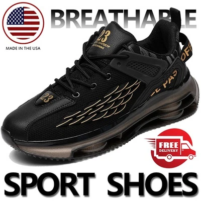 Men's Sports Shoes Outdoor Casual Athletic Gym Non-slip Soft Comfort Breathable - Image 1 of 4