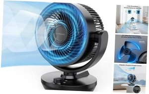 Oscillating Air Circulator Fan for Bedroom, 11.3” Height Powerful Table Fan, - Picture 1 of 7