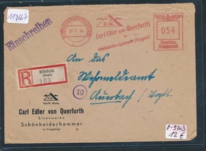 114667) Geschäfts-Reco-Brief 1944, RZ Ellefeld, AFS Schönheiderhammer (Erzgeb) - Bild 1 von 1