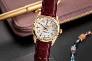 Rolex Oyster Perpetual 18k (0,750) Gold Automatik Damenuhr Ref. 6751  - Bild 1 von 14
