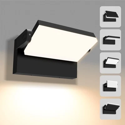 LED 3WT Wall Light Rotatable Head Outdoor Lamp 3CCT Outside Gardern IP65 Sconce - Image 1 of 4
