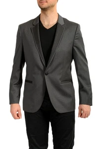 Hugo Boss Men's "Alwaro" Gray 100% Wool One Button Blazer US 42R IT 52R - Picture 1 of 7