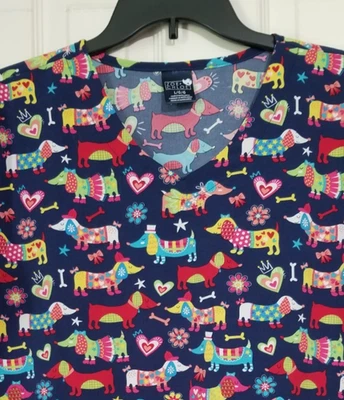 Zoe + Chloe женщин большой многоцветный собаки такса скраб верхний карманы полиэстер - Изображение 1 из 4