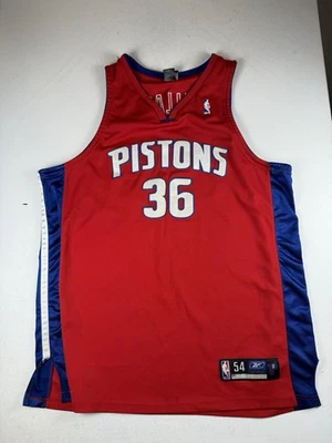 Camiseta 54 autêntica Reebok #36 Rasheed Wallace Detroit Pistons 2005/06 - Imagem 1 de 4