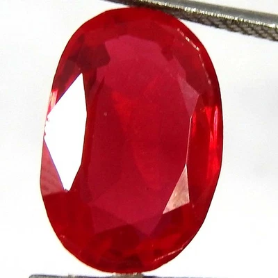 7.35CtsNatural Imitation Ruby Oval Cut 14x9x5 Cabochon Loose Gemstones - Image 1 of 3