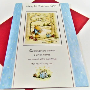 Christmas Greetings Card....Happy 1st Christmas Son - Picture 1 of 3