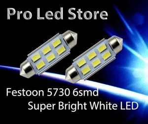 Bombillas de luz LED domo interior mapa cúpula interior 42 mm Festoon High Power 5730 6 SMD - Imagen 1 de 1