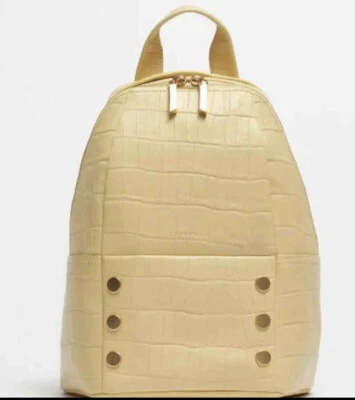 Рюкзак с заклепками Hammitt Hunter Sunstruck тисненая кожа желтый крокодил - Изображение 1 из 4