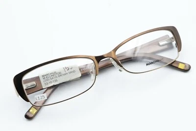 MARCHON NYC ELLINGTON 250 Marrón Satinado Arena 53-16-135 Marcos Bisagras Flexibles L125 Foto 1 de 4