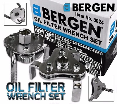 BERGEN Oil Filter Wrench Set 2 Way 3 Leg Oil & Fuel Filter Wrench/Removal Tools - Image 1 of 4