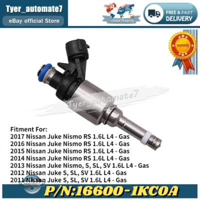 Inyector de combustible de alta presión 1 pieza - GDI para Nissan Juke 2011-2017 1,6 L-L4 Foto 1 de 4