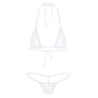 Women Lace Sheer Mini Bikini Bra Micro G-String Thong Underwear Lingerie Babydol
