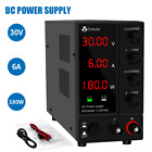 DC Power Supply Variable 30V 6A Adjustable Switch Bench  4-Digits Output 110V US