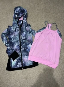 ivivva On A Moonwalk Crystal Continuum Jacket & matching tank Size 10. Perfect - Picture 1 of 9