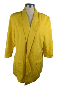 INC International Concepts Women's Blazer Maize Yellow Size XXL No Buttons Open - Picture 1 of 3