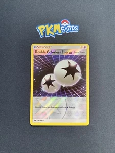 Juego de Cartas Coleccionables Pokémon Doble Energía Incolora Sol y Luna Base Set 136/149 Holograma Inverso LP - Imagen 1 de 3