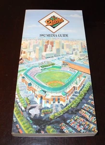 1992 Baseball Baltimore Oriole Media Guide Player Roster Program Spring Training - Picture 1 of 3