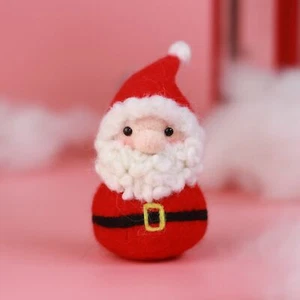 Santa Claus Needle Felting Kit for Beginners DIY Christmas Gift for Mom Grandma - Picture 1 of 9