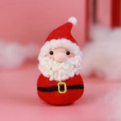 Santa Claus Needle Felting Kit for Beginners DIY Christmas Gift for Mom Grandma - Image 1 of 4