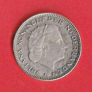 Münze  NIEDERLANDE 2 1/2 Gulden  Königin  Juliana 1980    Ni  Sehr schön