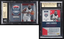 2015-16 Panini Prizm USA Basketball James Harden #12 BGS 9.5 GEM MINT