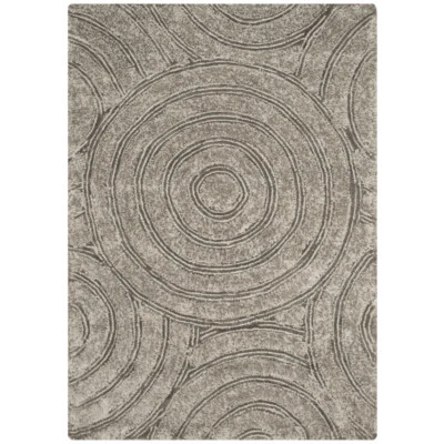 SAFAVIEH South Beach Shag SBS620B Handmade Silver Rug - Imagem 1 de 4