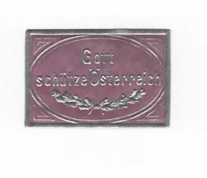 Small embossed poster stamp, "God Save Austria," MNH, c. 1914 - Picture 1 of 1