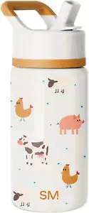 Kids Water Bottle with Straw Lid | Reusable Insulated Stainless Steel Cup for To - Picture 1 of 12