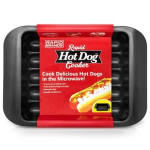 Schneller Hot Dog Kocher Mikrowelle 2 Minuten Schlafsaal Büro - Spülmaschinenfest - BPA-frei - Bild 1 von 8
