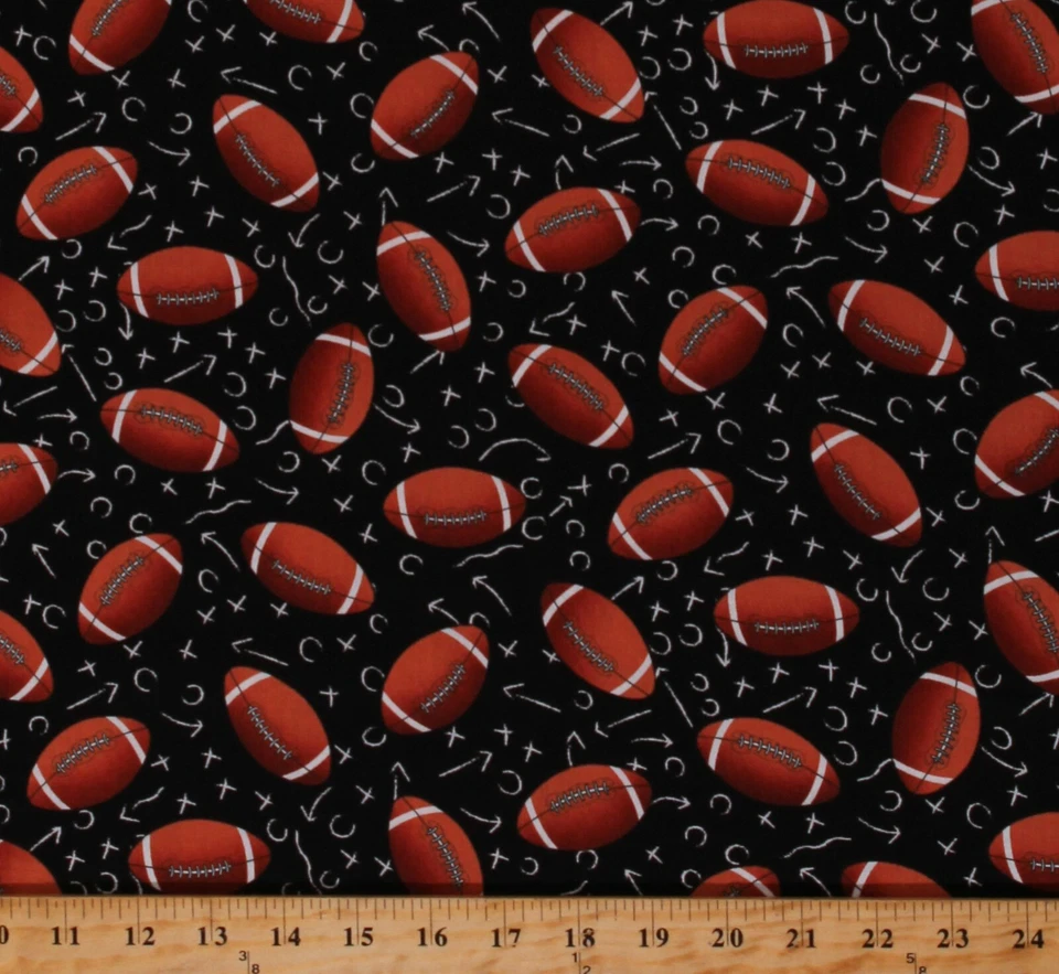 Balones de fútbol de algodón con estampado de tela yarda D669.52 Foto 1 de 1