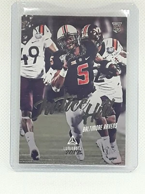 Justice Hill 2019 Panini Luminance Football RC #157 Baltimore Ravens Oklahoma St - Image 1 of 2