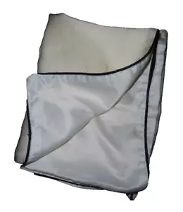White & Black Double Sided 100% Pure Silk Standard Pillowcase - Picture 1 of 4