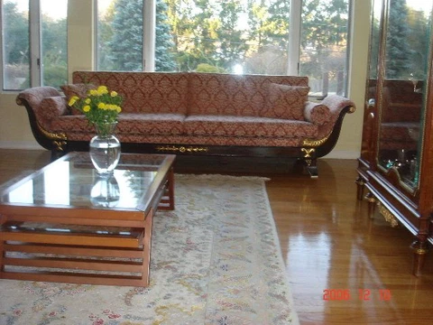 Antique Empire sofa lounge Cover