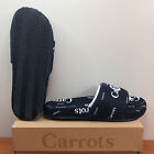 Champion 'Carrots' Slides By Anwar Carrots Black/White Terry Aop Men's Size 9