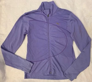 Puma Womens Seamless Jacket Sz L Purple Thumbholes Damen TP Full Zip Vented - Picture 1 of 12