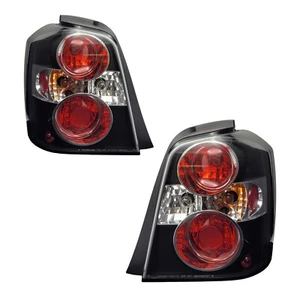 Pair BLACK Tail lights For 04-07 Toyota Highlander Rear Brake Lamp W/ Bulbs - Bild 1 von 3