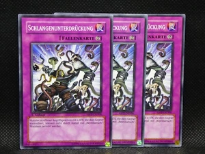 Yugioh Playset 3x Schlangenunterdrückung ABPF DE066/ Common/ Near Mint/ Deutsch - Bild 1 von 1