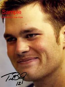 Foto reimpresión autógrafa firmada por Tom Brady de los Patriotas de Nueva Inglaterra #4 - Imagen 1 de 1