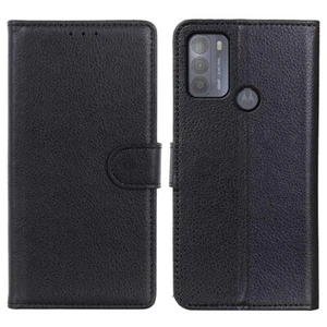 FUNDA BILLETERA NEGRA de cuero para teléfono MOTOLA MOTO G50 REINO UNIDO CORREO GRATUITO - Imagen 1 de 4