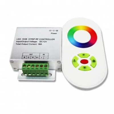 Centralina Rgb Controller 12v Touch WIRELESS RF con Telecomando Per Striscia Rgb - Immagine 1 di 4