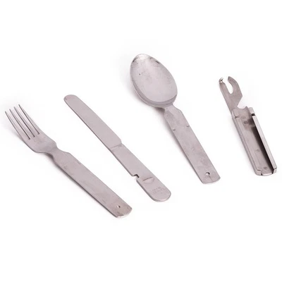 Original BW Bundeswehr Essbesteck Feldbesteck Campingbesteck BUND gebraucht - Bild 1 von 2